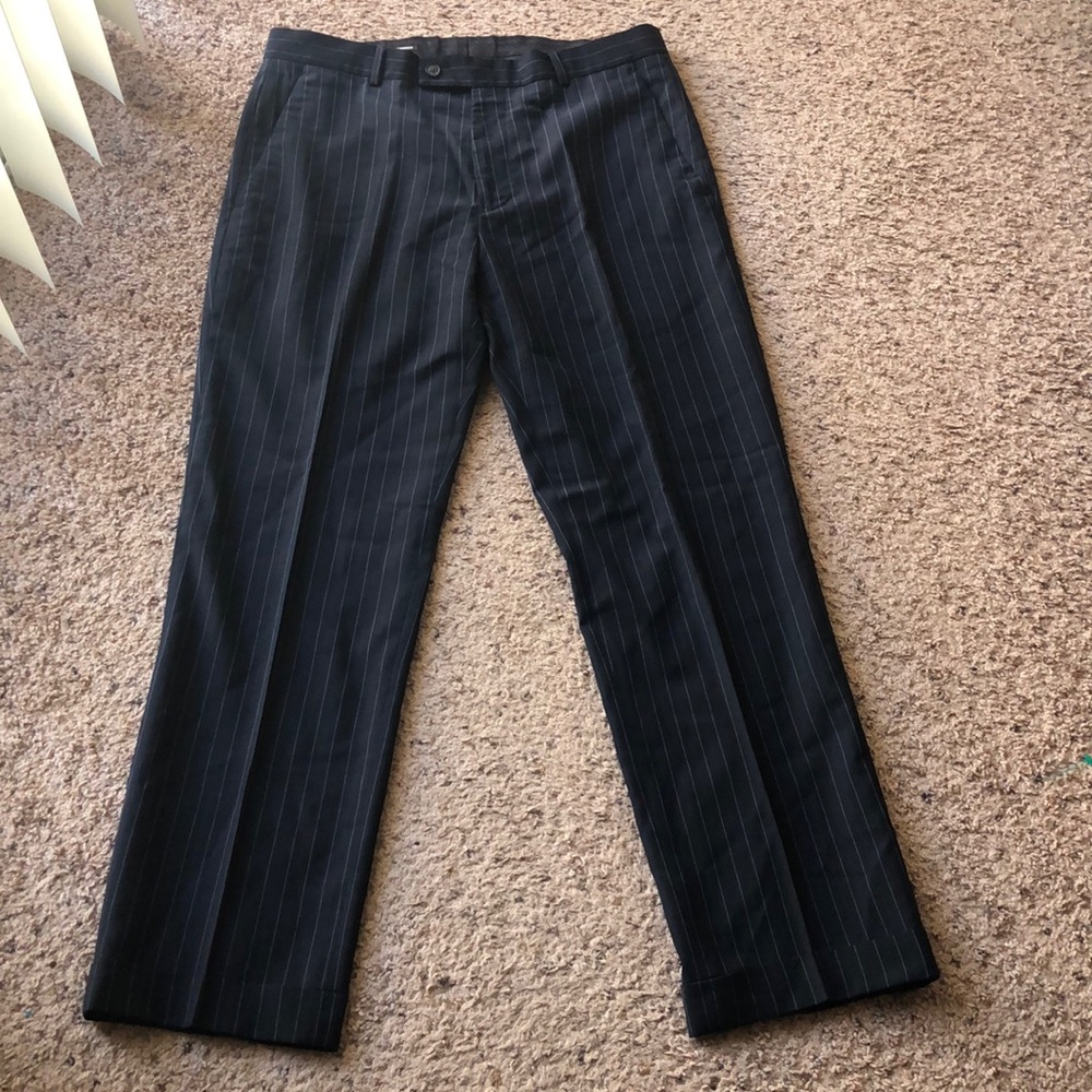 Michael Kors Greenwich blue pinstripe pants, 32